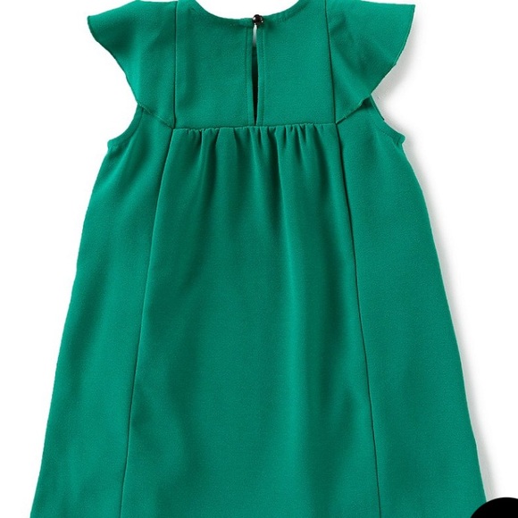 Kate spade emerald green cascading ruffle dress - Picture 2 of 2